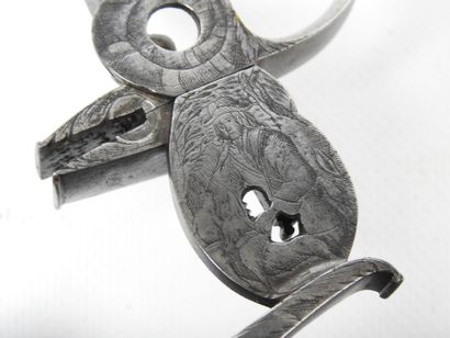 GERMANY. Large pinwheel pistol, blued round...