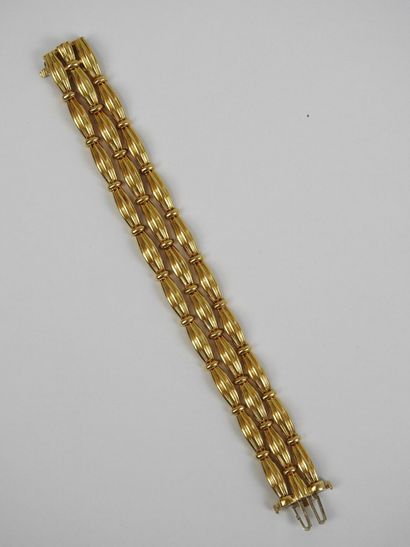 TIFFANY & CO: Three-row articulated bracelet...