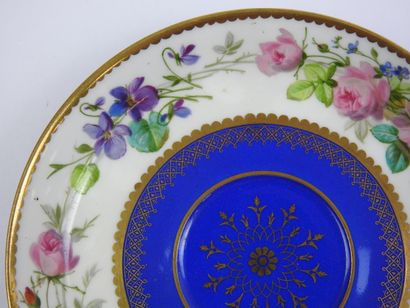 SEVRES: Four porcelain tea cups and saucers...