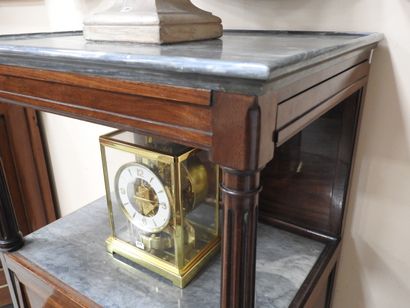 Mahogany and mahogany veneer BARBIERE, opening...