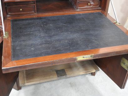 Straight mahogany SECRETARY opening to a...