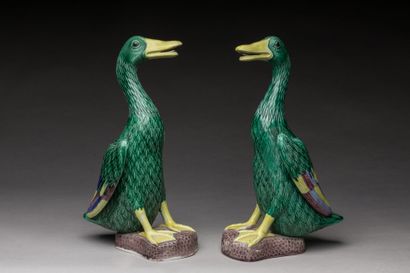 SAMSON - XXème siècle : 
Paire de canards...
