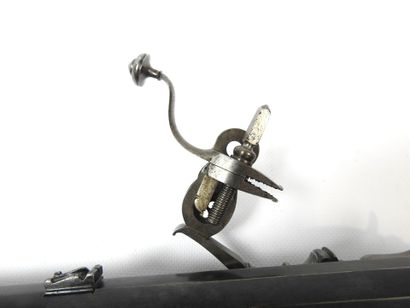 GERMANY. Large pinwheel pistol, blued round...