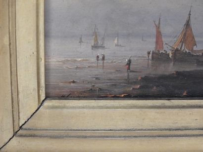 Henriette Hermine GUDIN (1825-1892) : Pêcheurs...