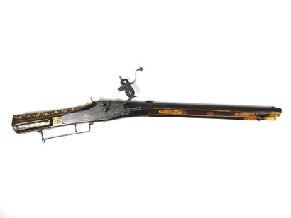 GERMANY. Large pinwheel pistol, blued round...