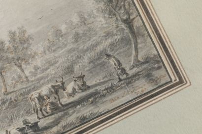 Dirk LANGENDYK (Rotterdam, 1748-1805): Paysage...