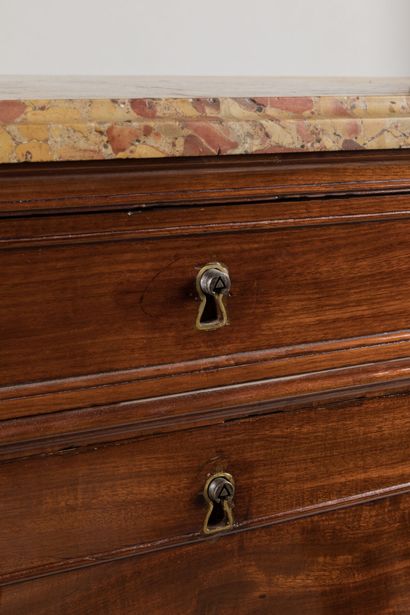 Straight mahogany SECRETARY opening to a...