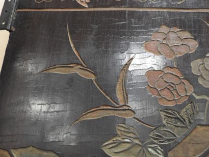 CHINA: Eight-leaf Coromandel lacquer screen...