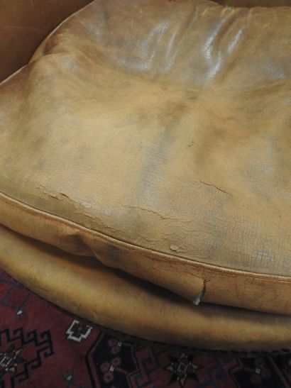 Pair of mahogany shepherd's chairs, backs...