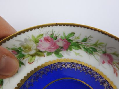 SEVRES: Four porcelain tea cups and saucers...