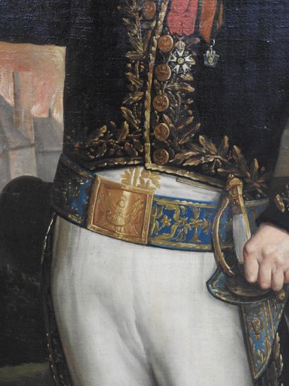 FRENCH SCHOOL circa 1810
Presumed portrait...