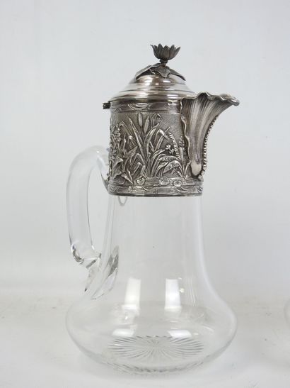Robert LINZELER - Paris : Two crystal pitchers...