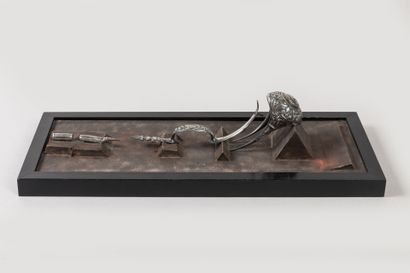 SILVER GUARDS for an officer's pistol of...