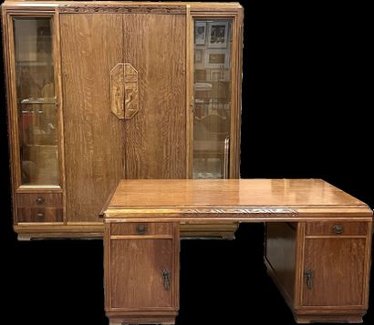 Louis MAJORELLE (1859-1926) à Nancy : Cabinet...