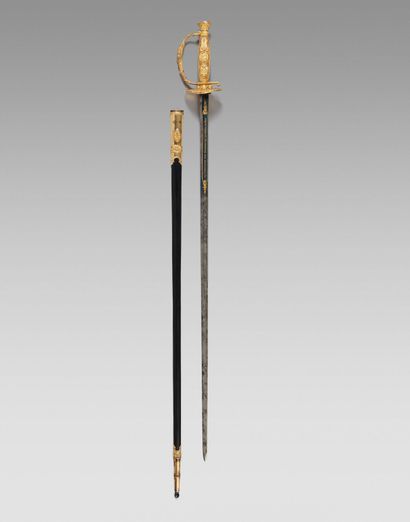 Exceptional gold award sword for Constantin...