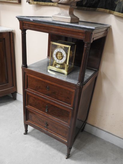 Mahogany and mahogany veneer BARBIERE, opening...