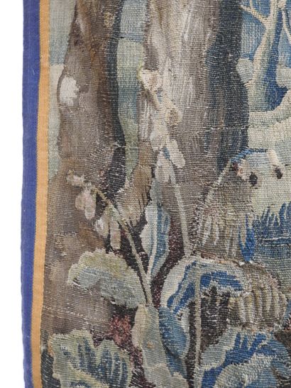AUBUSSON : Tapisserie en laine à décor d'une...