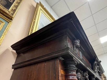Importante ARMOIRE en bois naturel, bois...