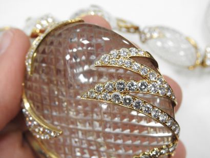 M. GERARD: Necklace in yellow gold 750 thousandths...