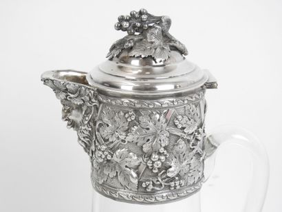 Robert LINZELER - Paris : Two crystal pitchers...