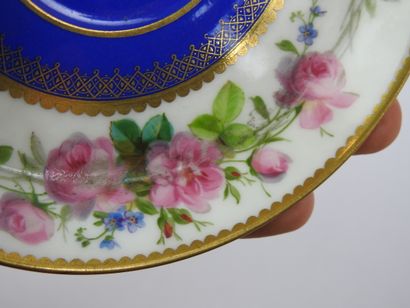 SEVRES: Four porcelain tea cups and saucers...