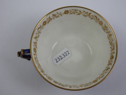 SEVRES: Four porcelain tea cups and saucers...