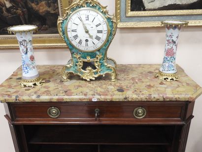 Straight mahogany SECRETARY opening to a...