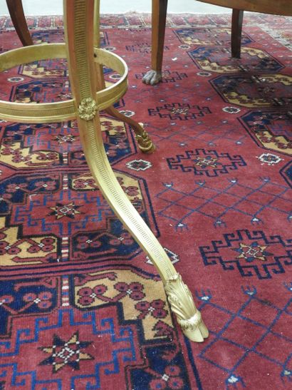 Chased-gilt bronze GUERIDON, the circular...