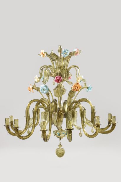 MURANO : IMPORTANT LUSTRE sur deux étages...