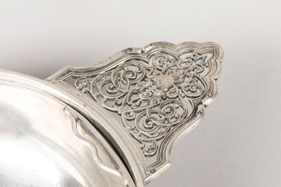 CARDEILHAC: Open-worked silver Ecuelle à...