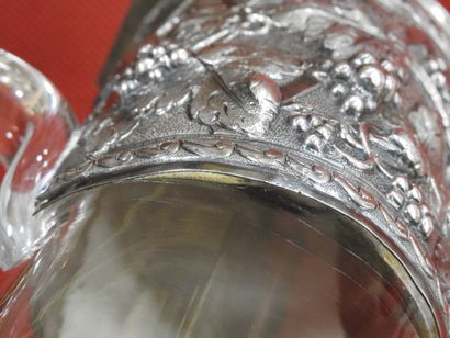 Robert LINZELER - Paris : Two crystal pitchers...