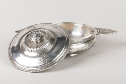 CARDEILHAC: Open-worked silver Ecuelle à...