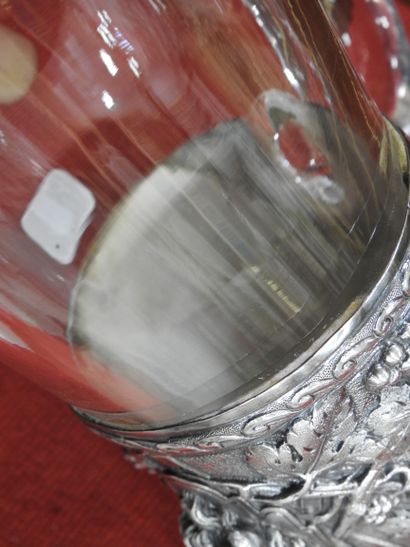 Robert LINZELER - Paris : Two crystal pitchers...