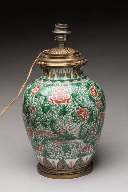 CHINE - Epoque KANGXI (1662-1722) 
Potiche...