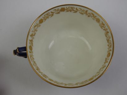 SEVRES: Four porcelain tea cups and saucers...