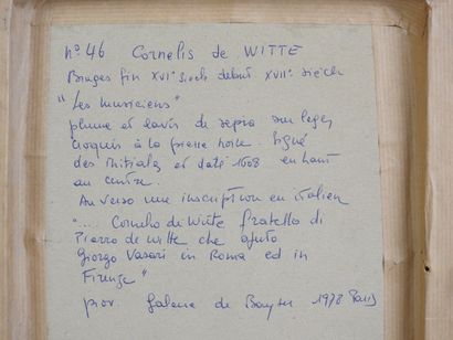 Cornelis de WITTE (Bruges, fin XVIe - début...