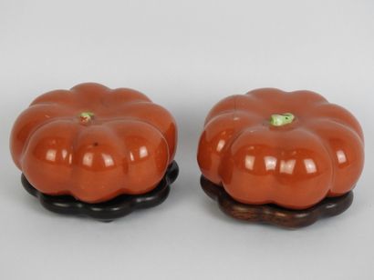 CHINA - 19th century
Pair of tomatoes in...