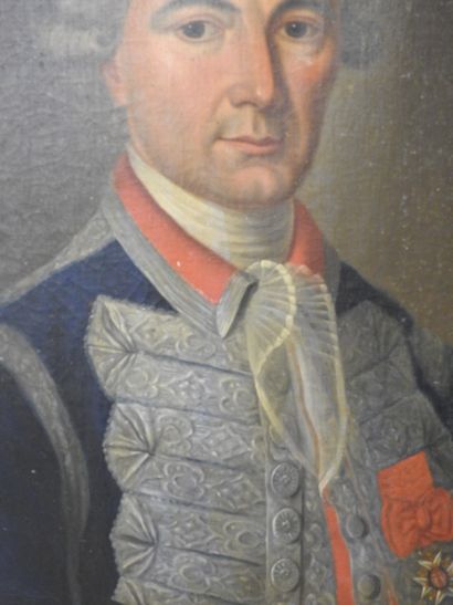 18th century FRENCH SCHOOL.
Portrait of a...