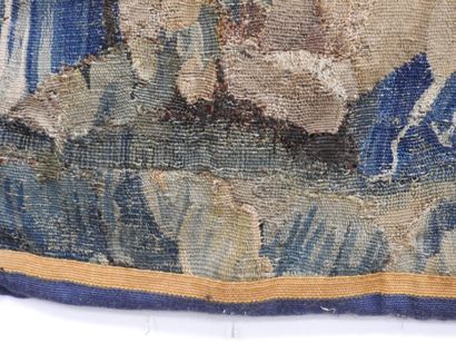 AUBUSSON : Tapisserie en laine à décor d'une...