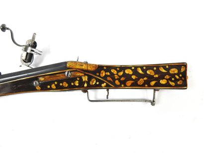 GERMANY. Large pinwheel pistol, blued round...