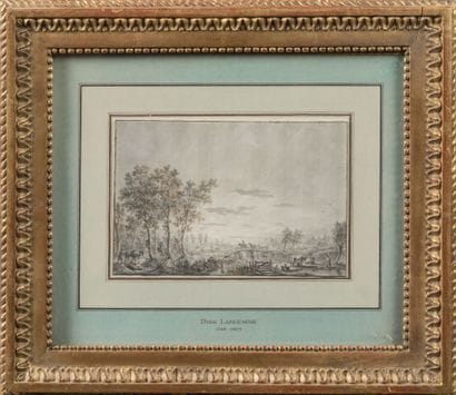 Dirk LANGENDYK (Rotterdam, 1748-1805): Paysage...