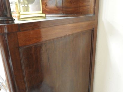 Mahogany and mahogany veneer BARBIERE, opening...