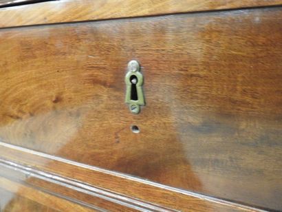 Mahogany and mahogany veneer BARBIERE, opening...