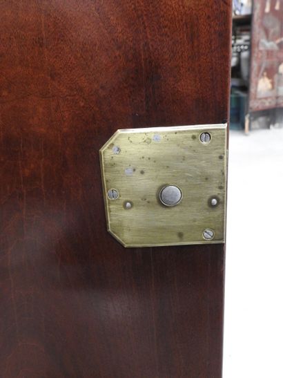 Straight mahogany SECRETARY opening to a...