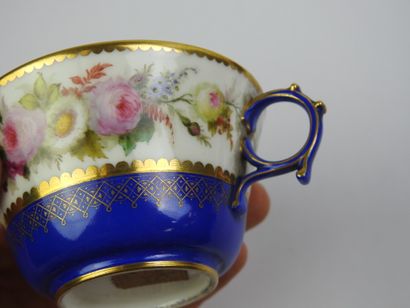 SEVRES: Four porcelain tea cups and saucers...