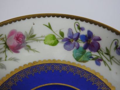 SEVRES: Four porcelain tea cups and saucers...