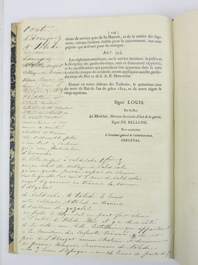 ORDINANCE DU ROI portant réglement sur le...