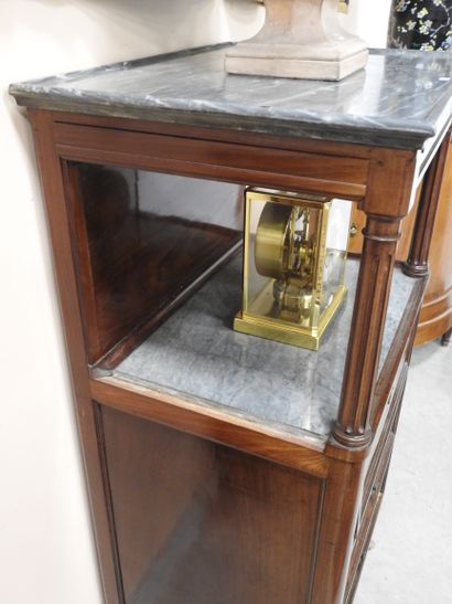Mahogany and mahogany veneer BARBIERE, opening...