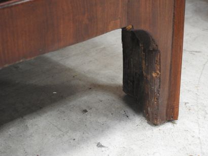Straight mahogany SECRETARY opening to a...