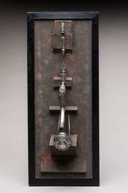 SILVER GUARDS for an officer's pistol of...